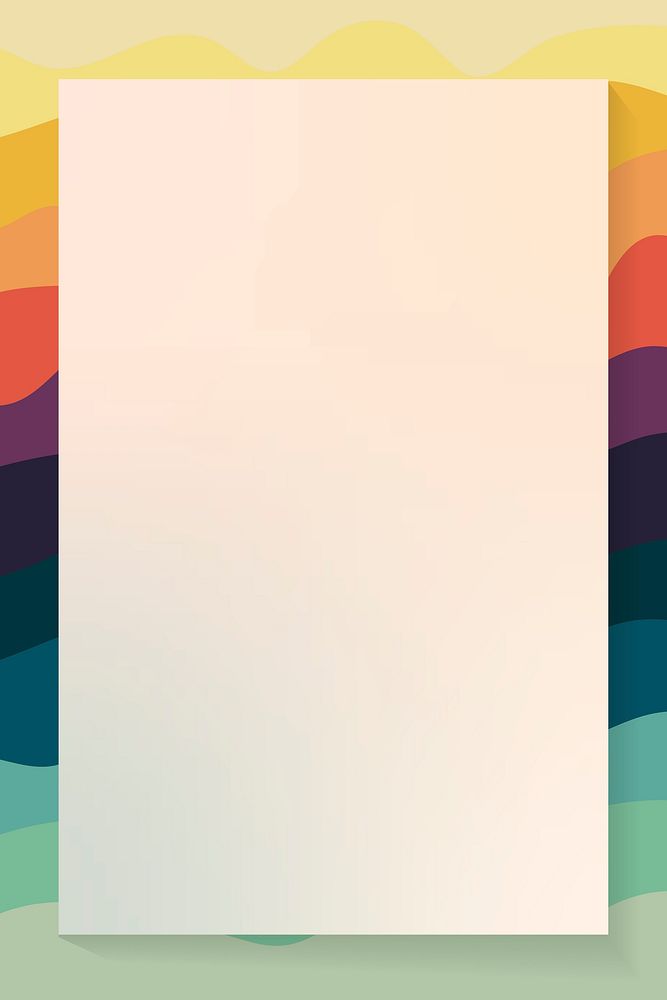 Mockup colorful wave pattern background vector