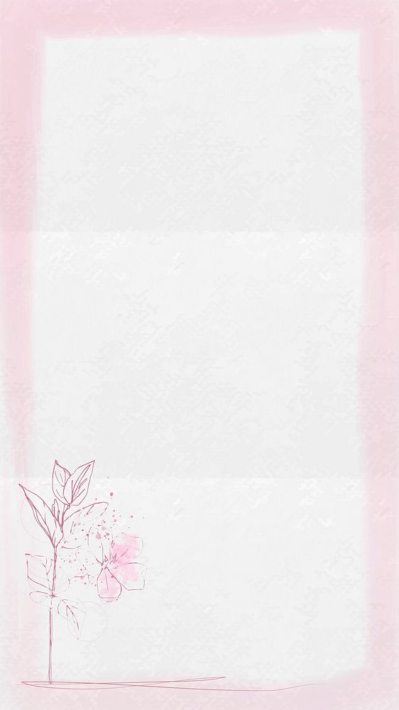 Pink rectangle frame design vector