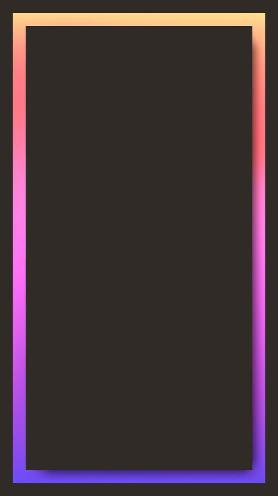 Pink and orange holographic pattern mobile phone wallpaper vector