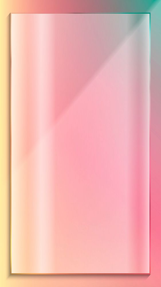 Pink rectangle frame mobile phone wallpaper vector