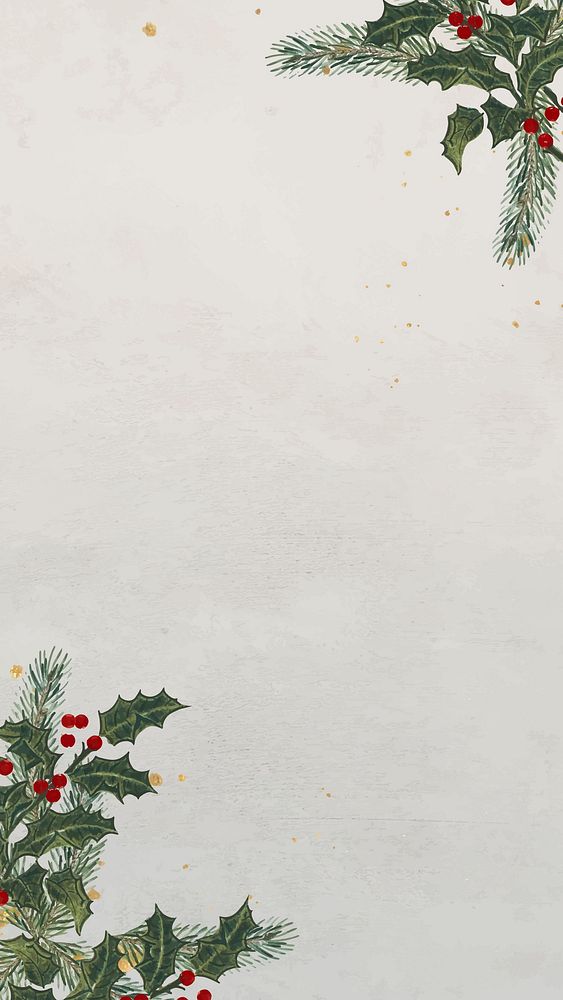 Christmas frame mobile phone wallpaper vector