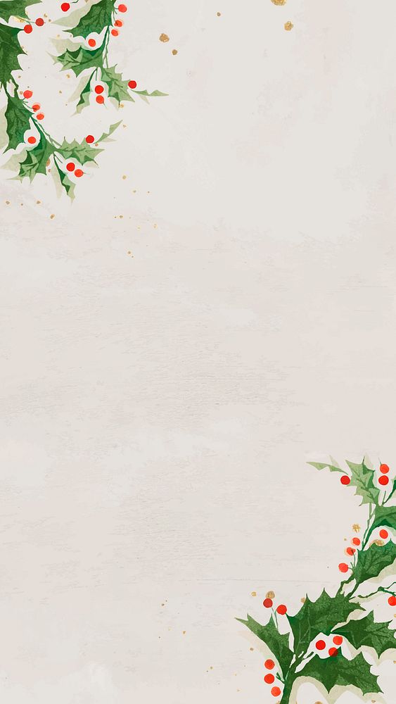 Christmas frame mobile phone wallpaper vector