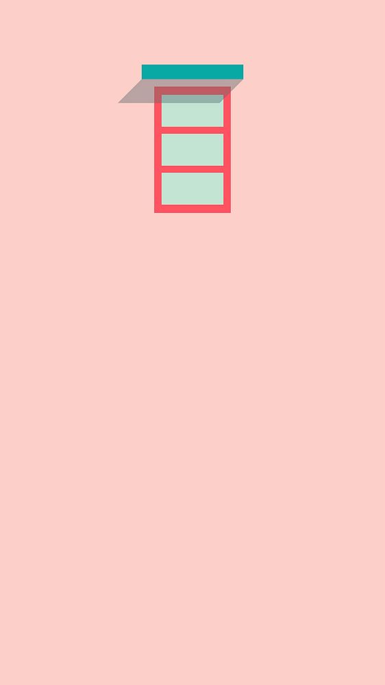 Minimal window on a pastell pink wall