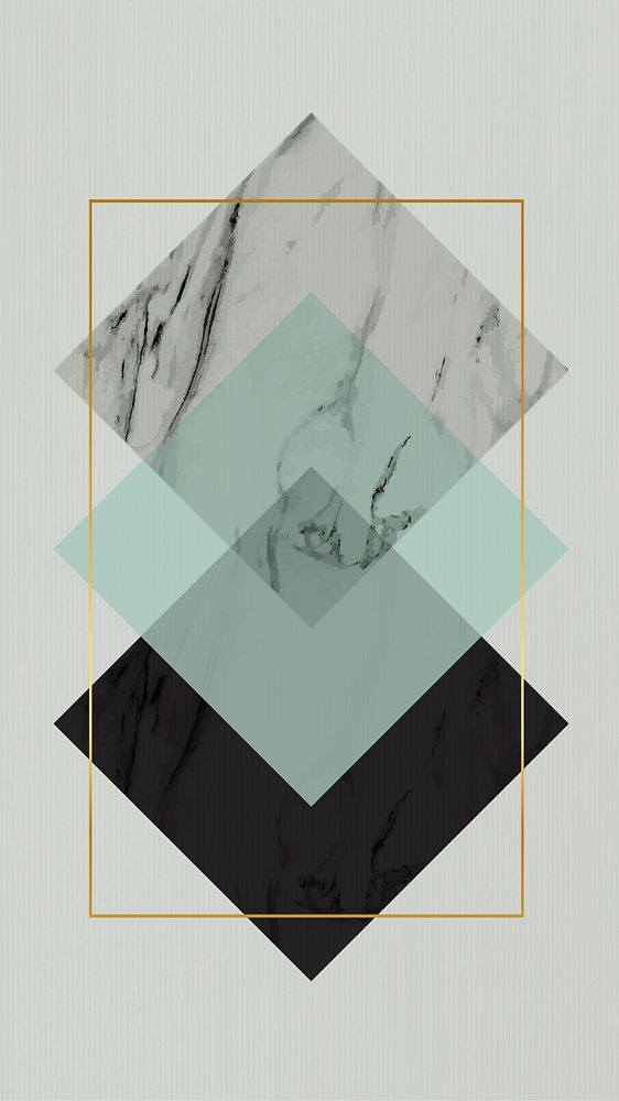 Rectangle rhombus frame mobile phone wallpaper vector