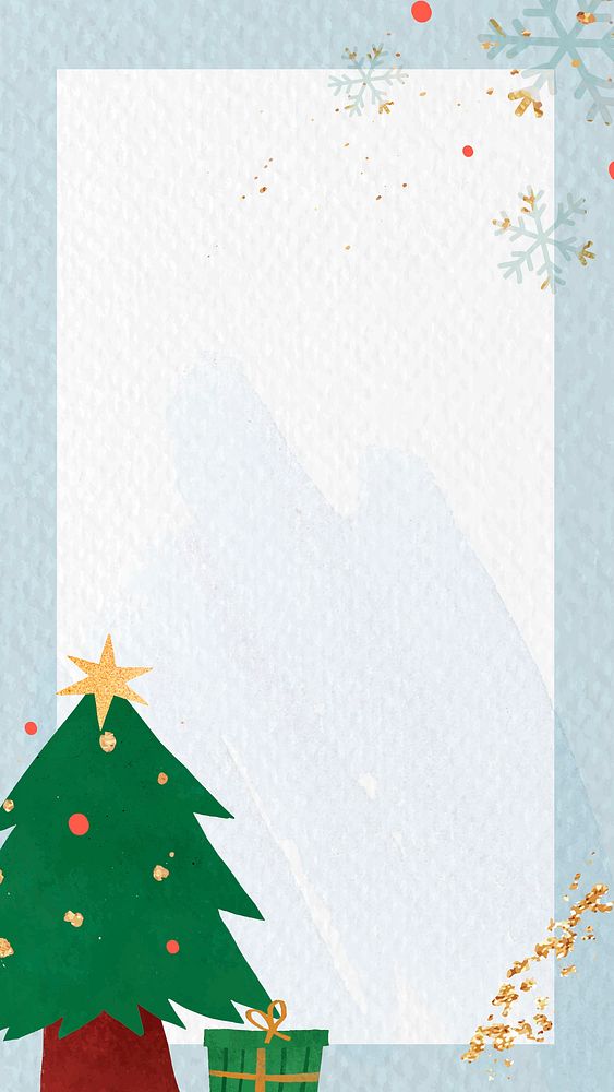 Christmas tree on blue background vector