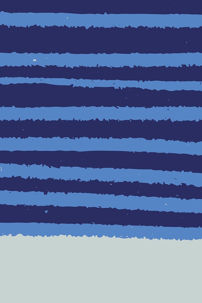 Hand-drawn stripes patterned on blue background vector