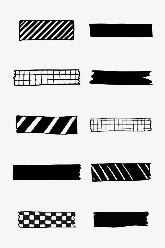 Collection of washi tape vectors