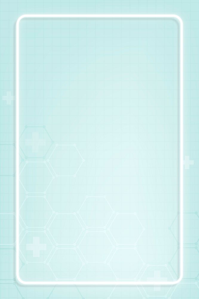 Clean medical background with frame vector