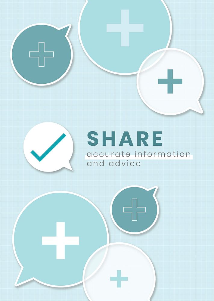 Share accurate information ad advice vector
