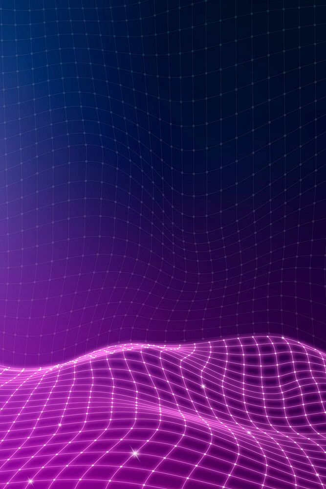 Purple 3D abstract wave pattern background vector