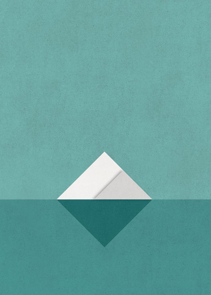 Landscape iceberg color background minimal poster style