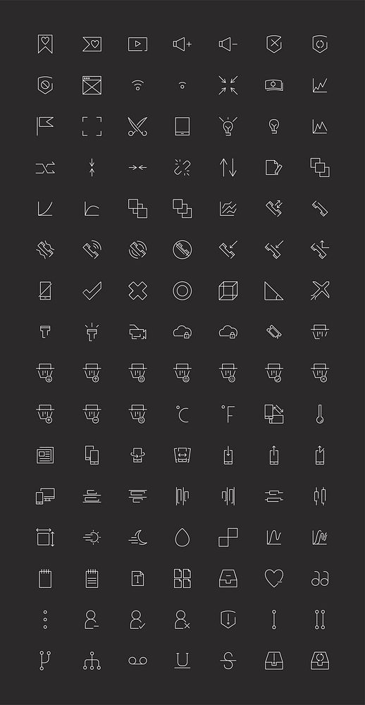 Set of computer icon vectors