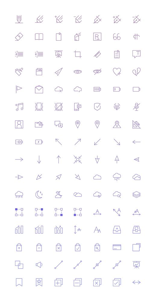 Set of computer icon vectors