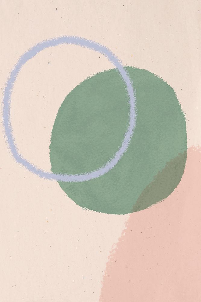 Green and pink abstract watercolor background illustration