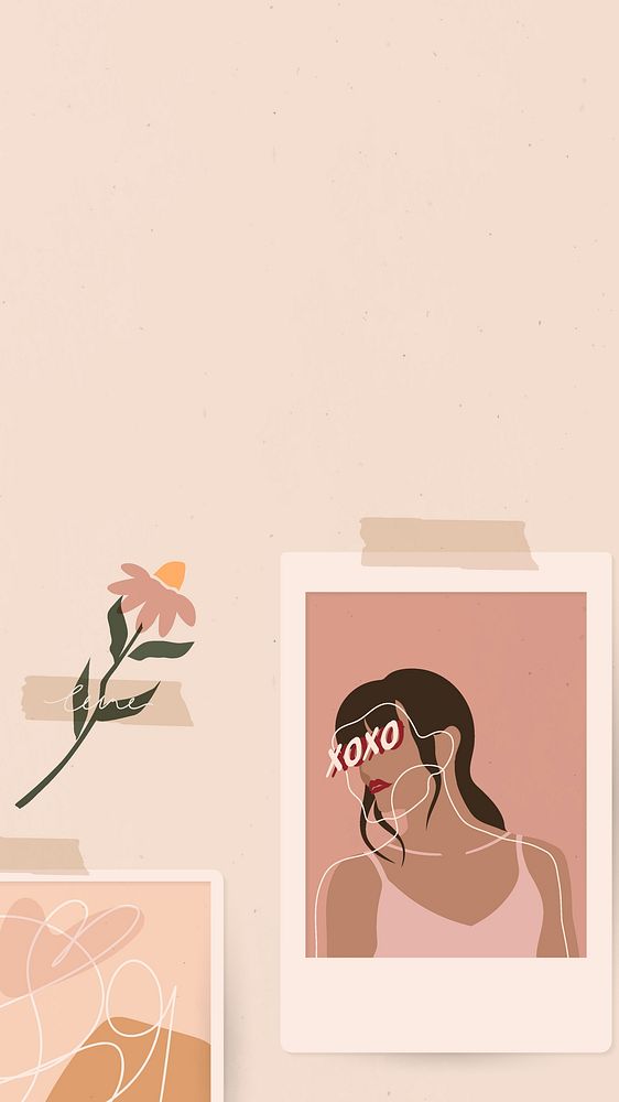 Feminine iPhone wallpaper, beautiful aesthetic background