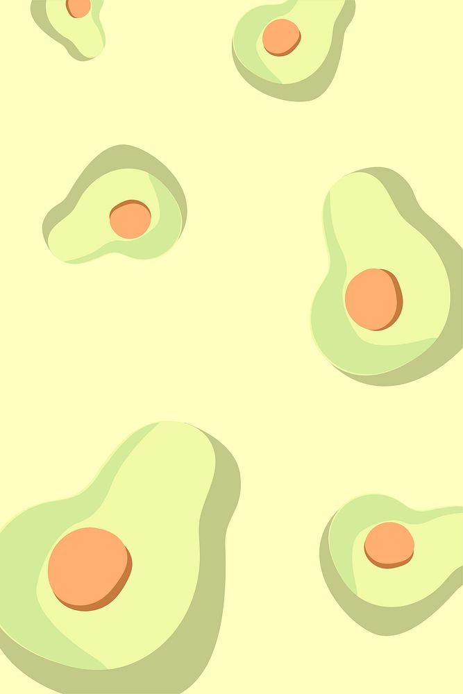 Half avocados background