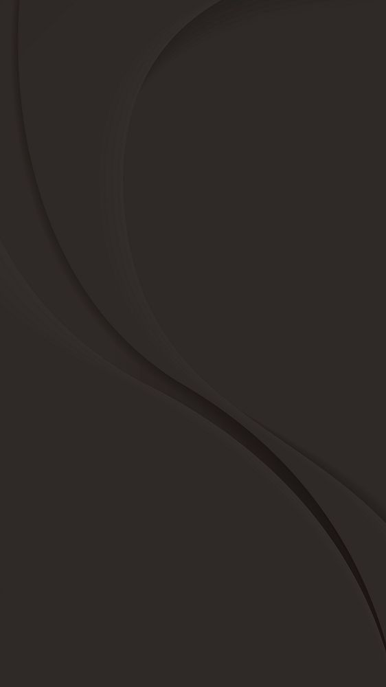 Black abstract wavy background mobile phone wallpaper vector