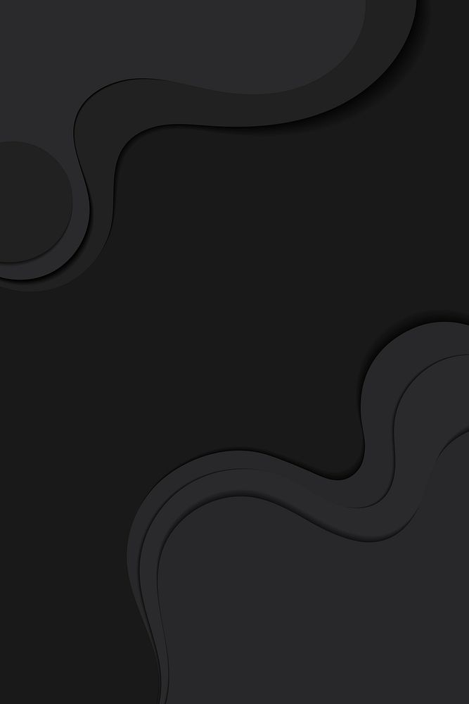 Abstract black curve background vector