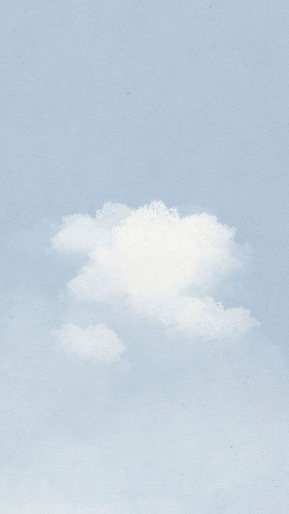 Cloud mobile lockscreen wallpaper psd illustration