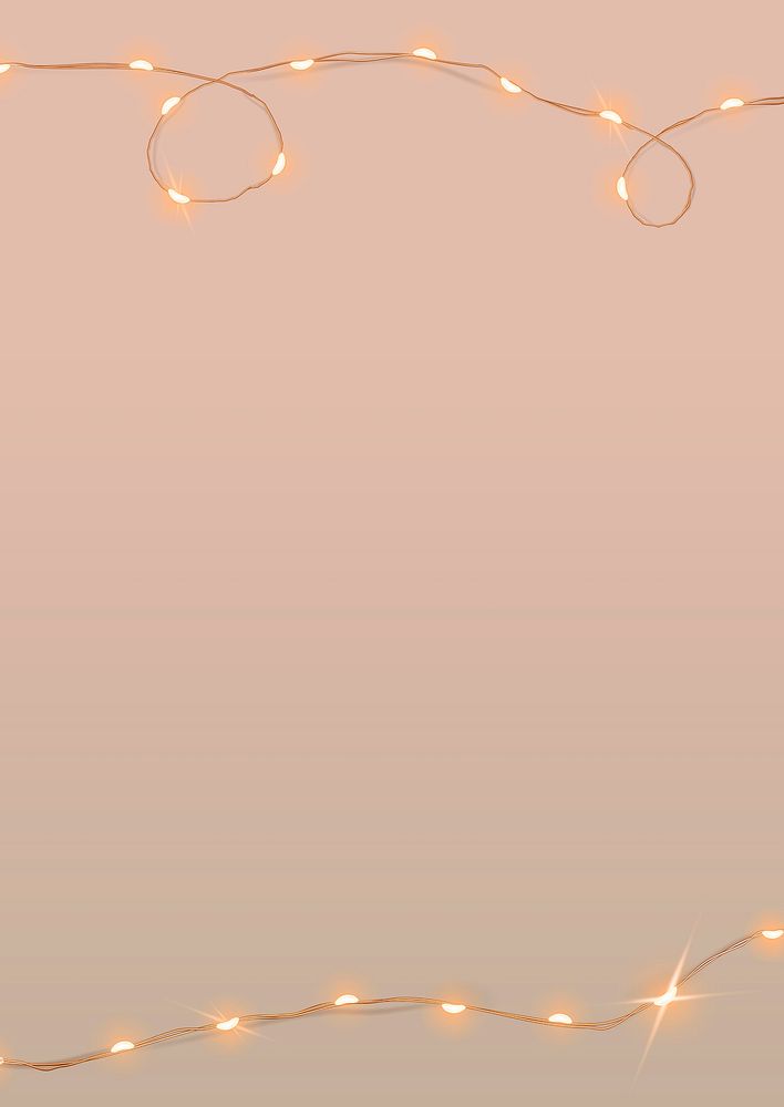 Festive pink background with glowing wired lights