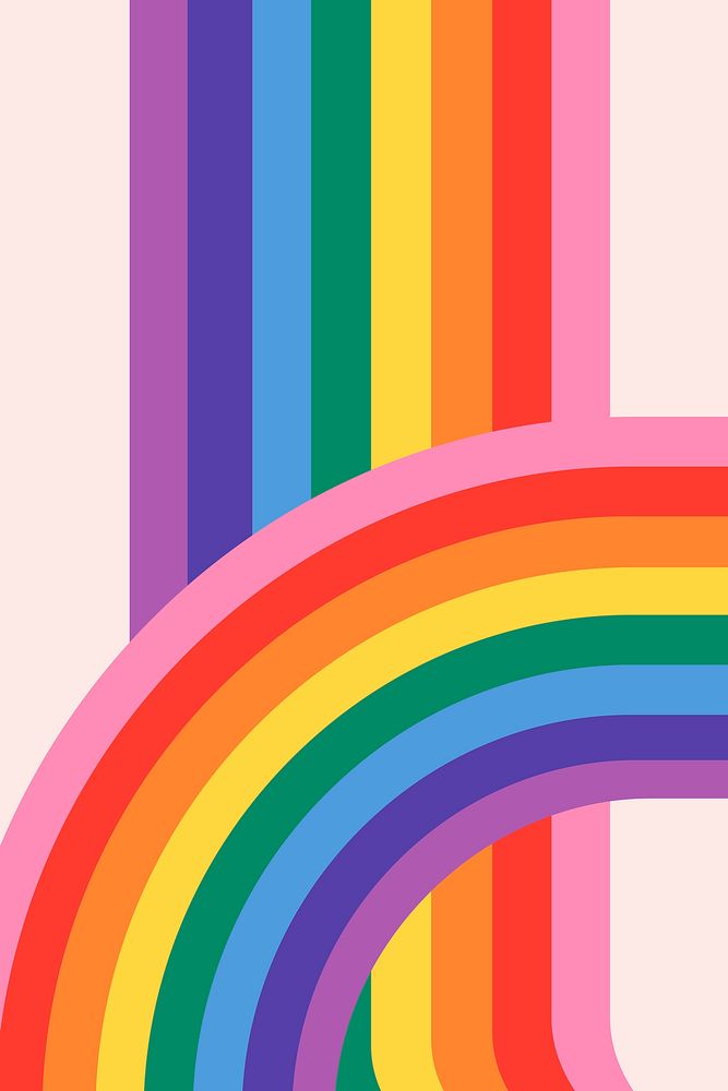 LGBTQ rainbow pride vector background