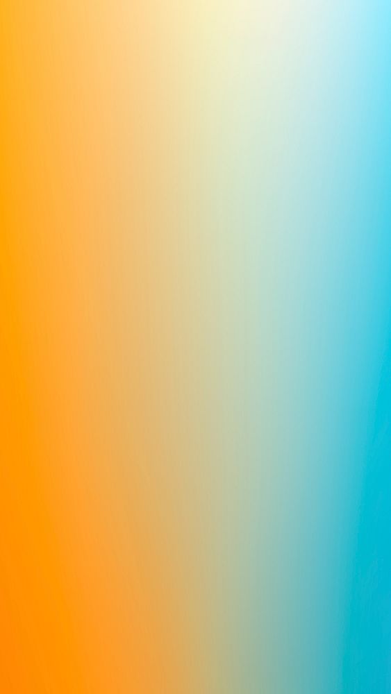 Vibrant summer gradient wallpaper in orange and blue