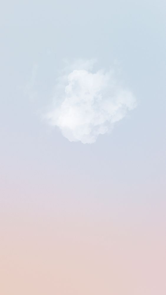 Aesthetic white cloud background for social media story