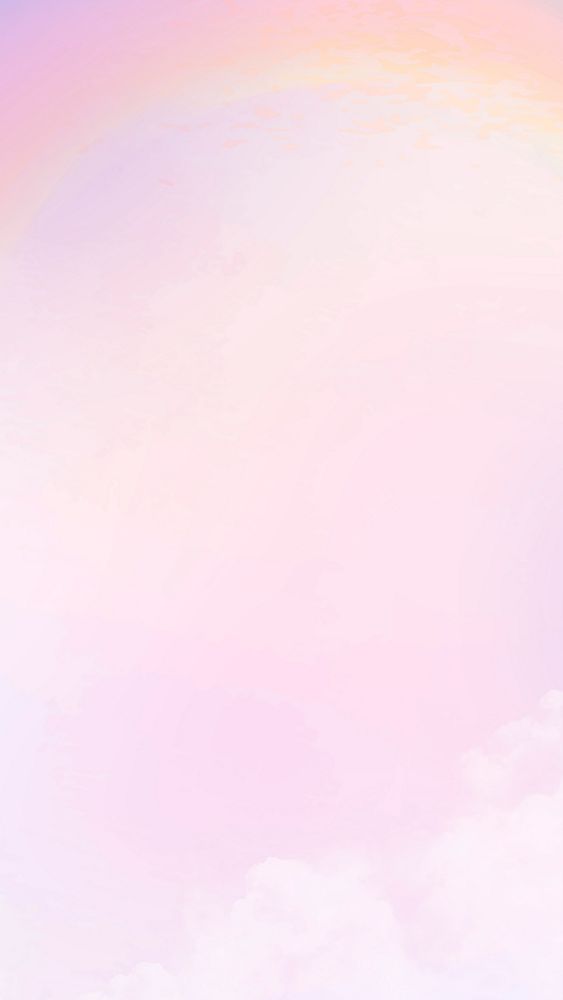 Pastel background with aesthetic pink gradient sky