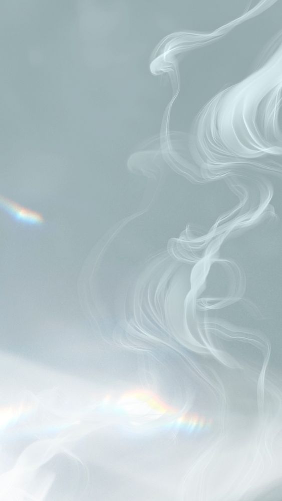 Aesthetic background psd with white smoke