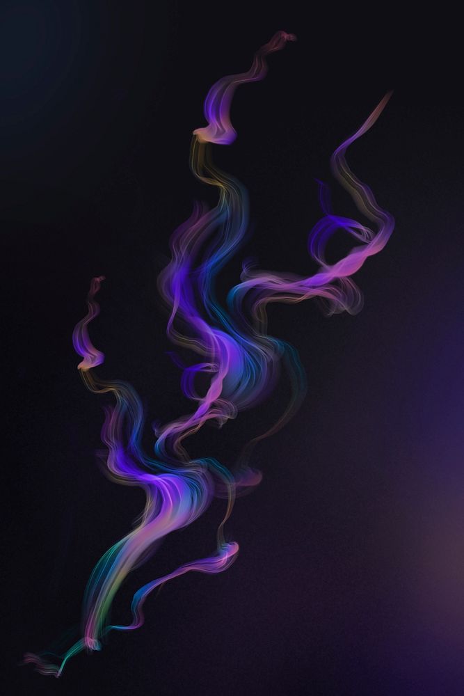 Purple flame in black background