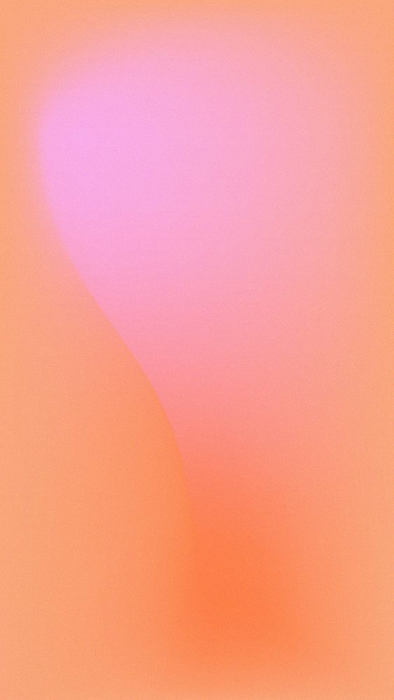 Gradient blur pink orange phone wallpaper vector