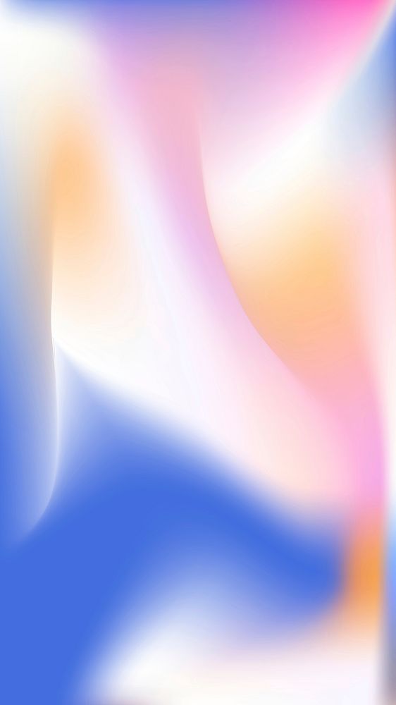 Colorful abstract gradient blur colorful phone wallpaper vector