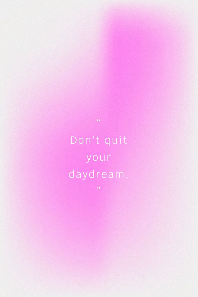 Don't quit your daydream inspirational quote social media template vector