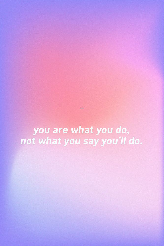 You are what you do not what you say you 'll do inspirational quote social media template vector