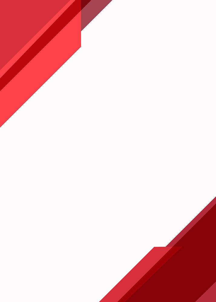 Simple blank red background vector for business