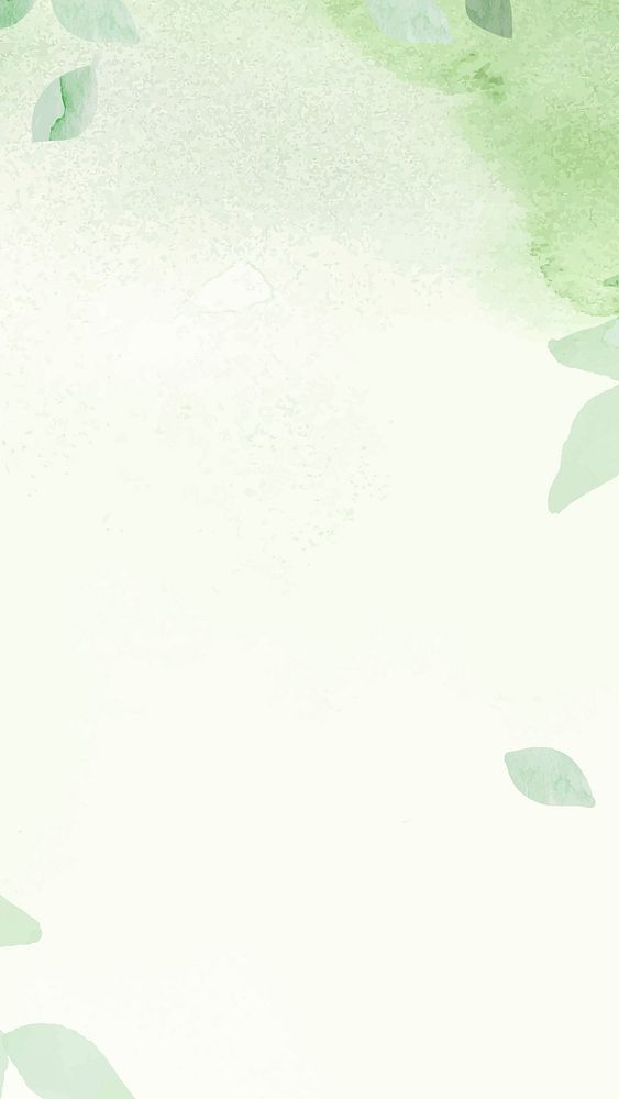 Environment green watercolor background vector with leaf border illustration                                                …