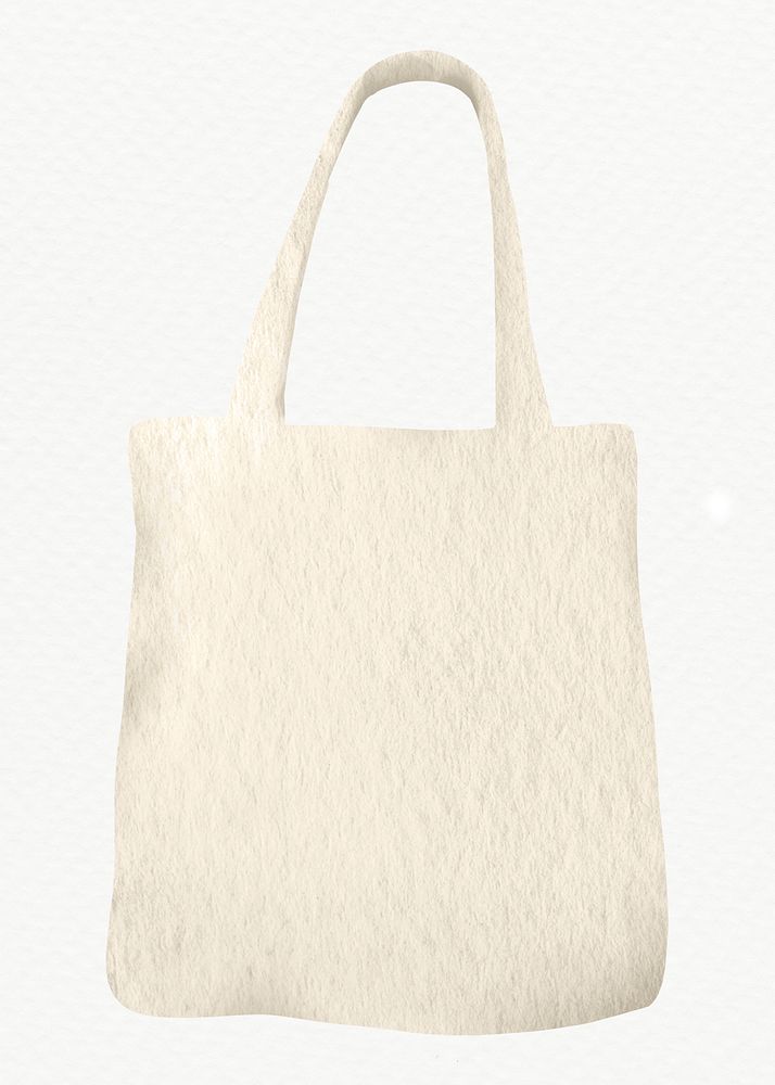 Cloth bag watercolor psd design element