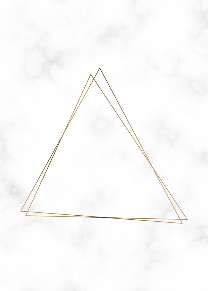 Golden triangle frame template vector