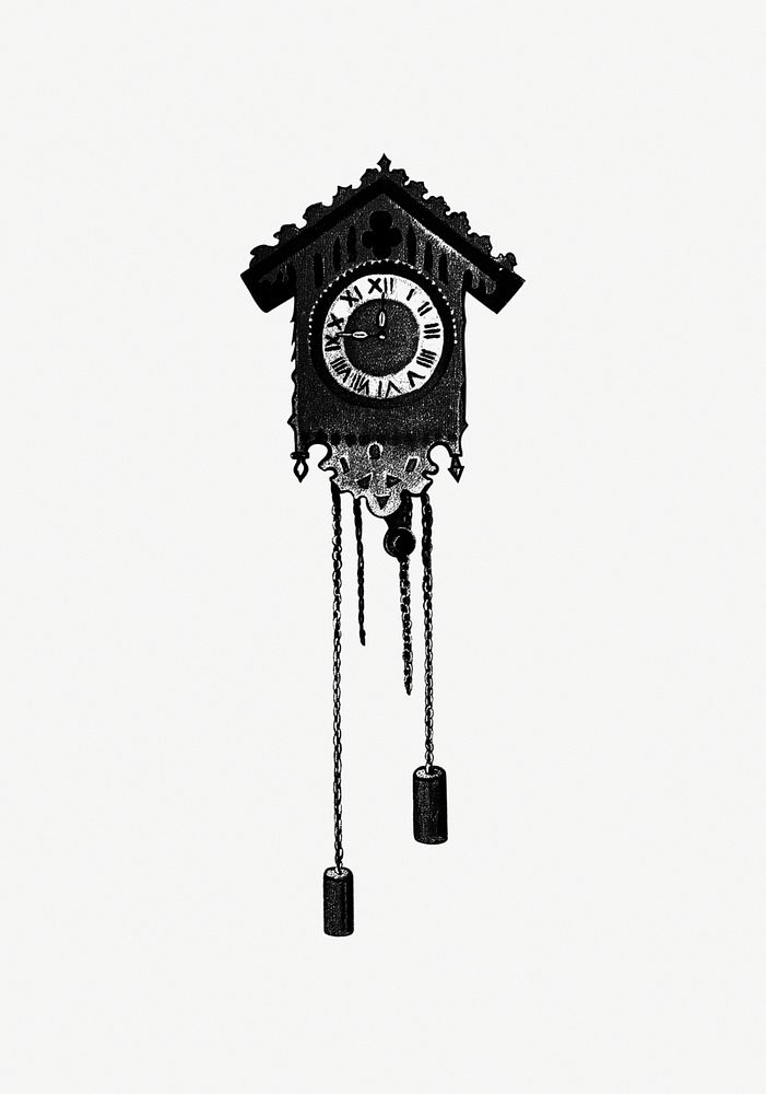 Cuckoo clock from Flowers I Bring And Songs I Sing... Poems By E. Bland, H. M. Burnside, A. Scanes published by Tuck & Sons…