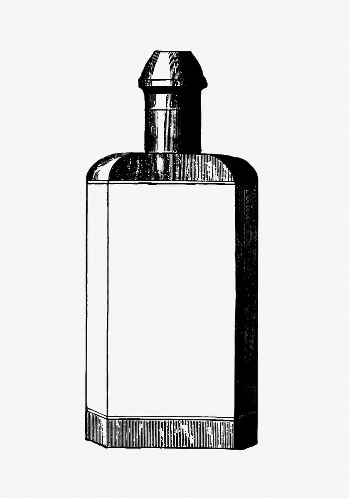 Cologne bottle from Jersey Illustrated, Etc, Appendix published by Jersey Commercial Association (1890). Original from the…