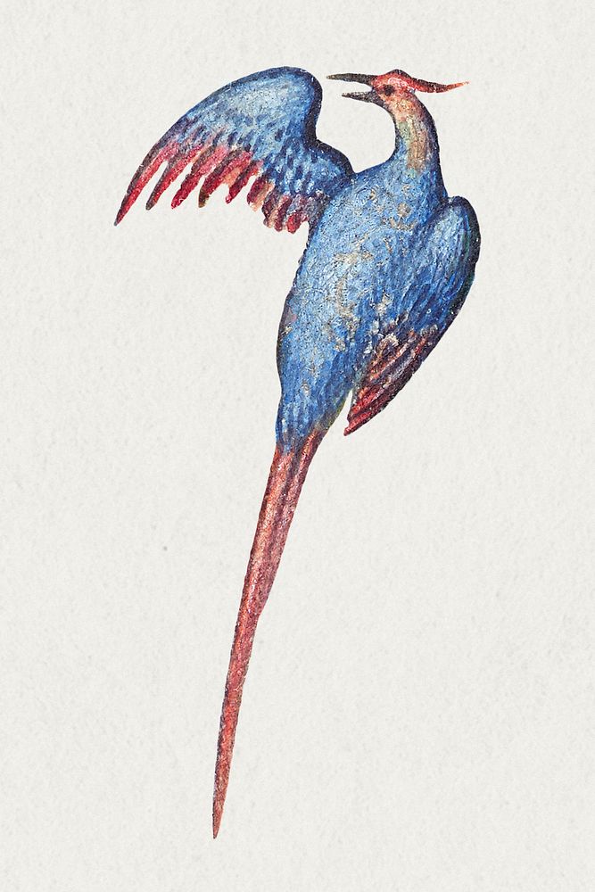 Hand drawn vintage phoenix bird