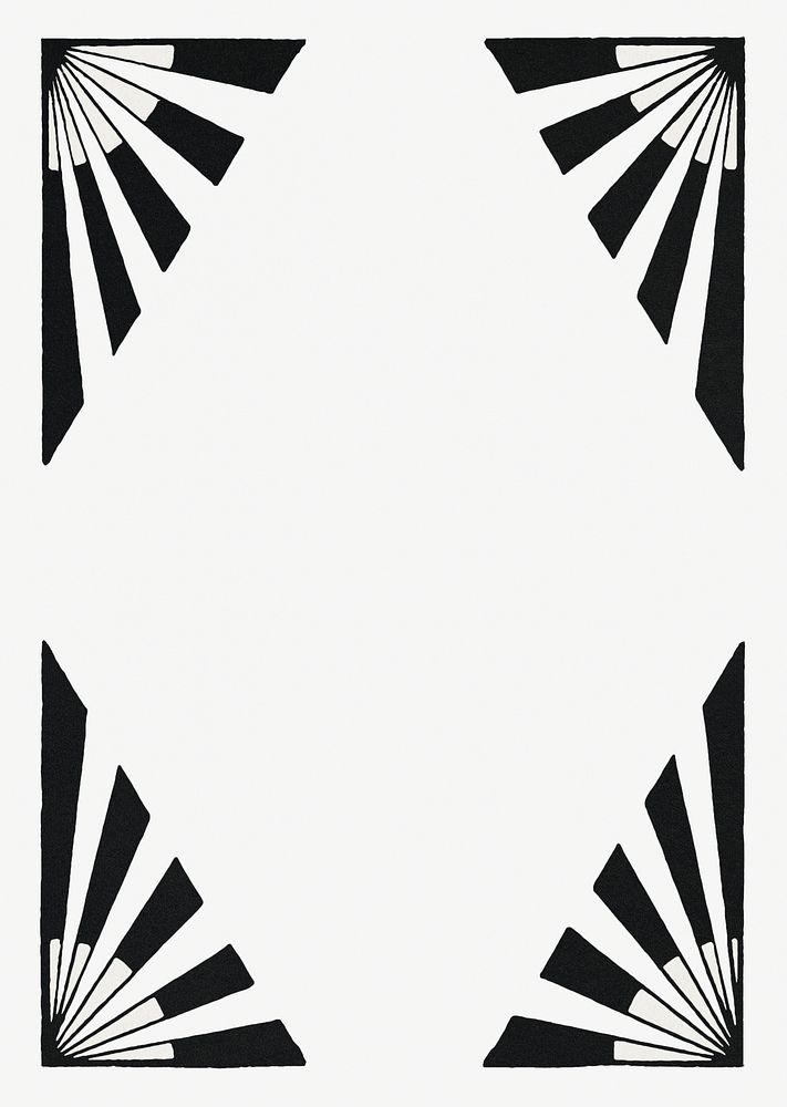Vintage stripe patterned frame art print, remix from artworks by Samuel Jessurun de Mesquita