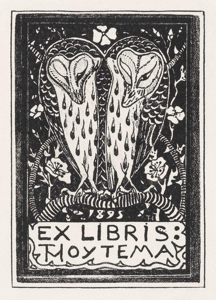 Ex libris van Theo van Hoytema (1895) print in high resolution by Theo van Hoytema. Original from The Rijksmuseum. Digitally…