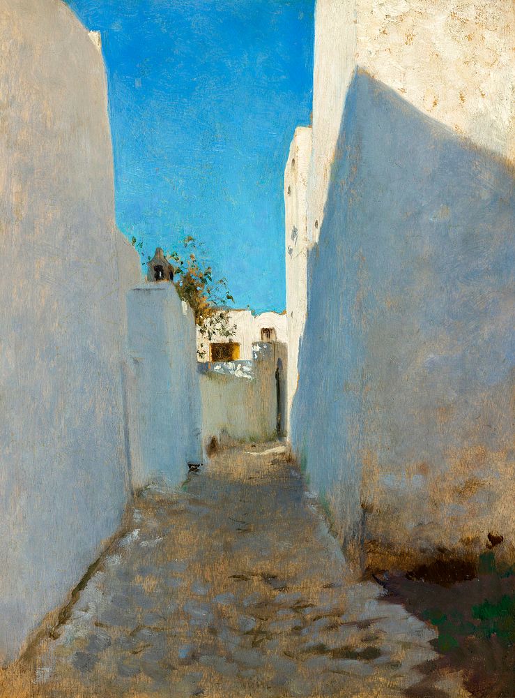 A Moroccan Street Scene (ca. 1879&ndash;1880) by John Singer Sargent. Original from Yale University Art Gallery. Digitally…