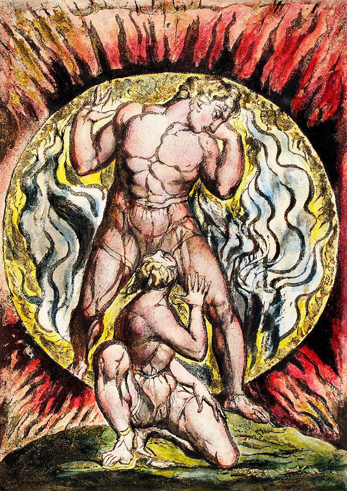 Stepping out of the Sun from Milton: a Poem, To Justify the Ways of God to Men by William Blake (1752-1827). Original from…