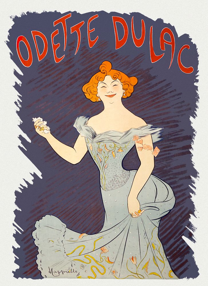 Odette Dulac (1903) print in high resolution by Leonetto Cappiello. Original from the Library of Congress. Digitally…