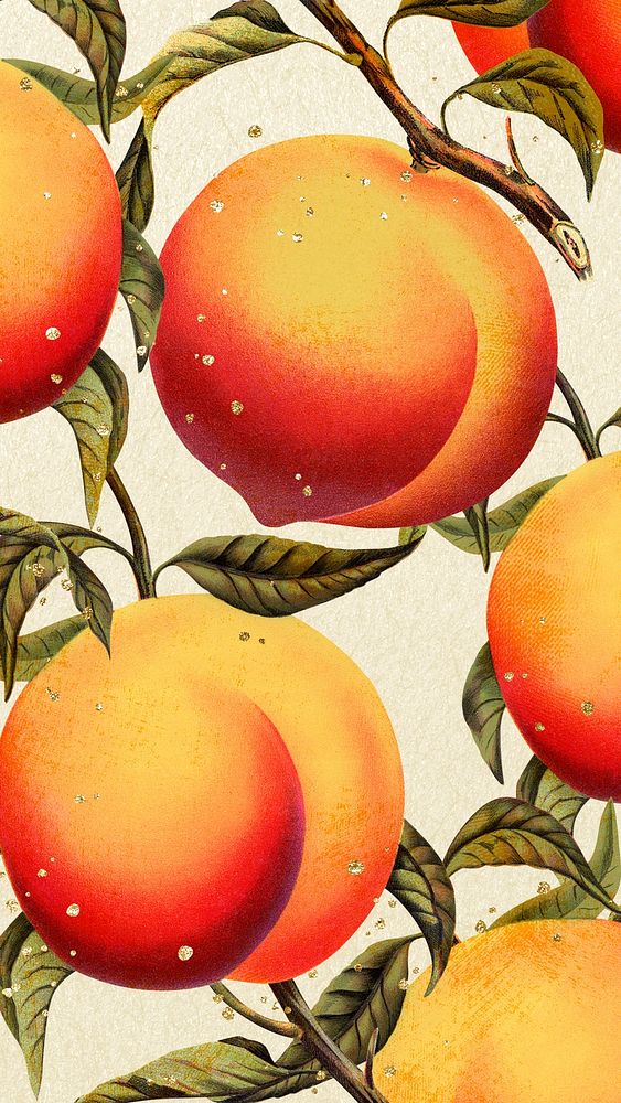 Peach iPhone wallpaper, vintage aesthetic background
