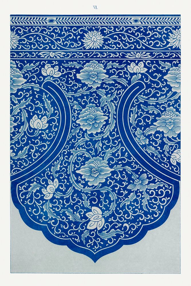 Flower illustration, Examples of Chinese Ornament selected from objects in the South Kensington Museum and other collections…