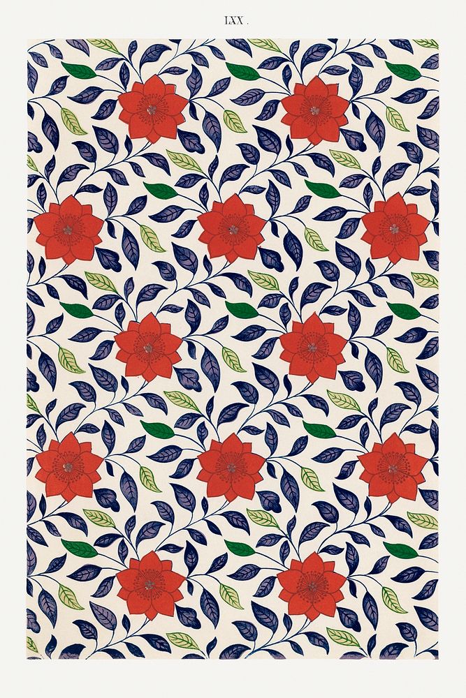 Flower pattern, Examples of Chinese Ornament selected from objects in the South Kensington Museum and other collections by…