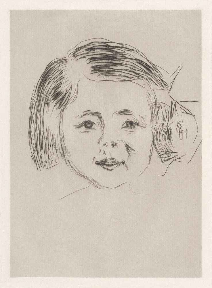 Herbert Esche&rsquo;s Daughter (1905) by Edvard Munch. Original from The MET Museum. Digitally enhanced by rawpixel.